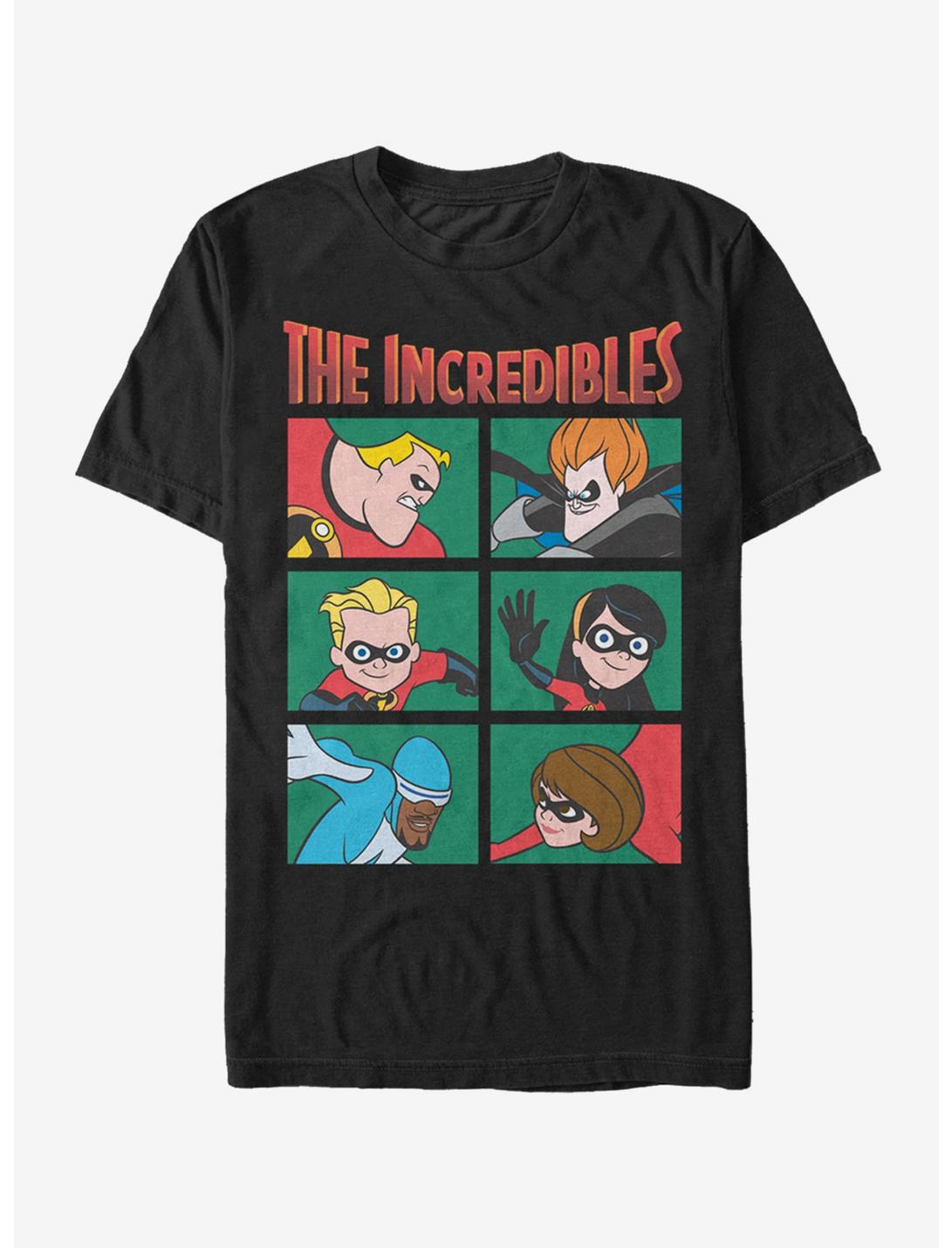 Disney Pixar The Incredibles Character Panels T-Shirt