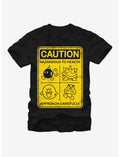 Nintendo Mario Enemies Caution Sign T-Shirt
