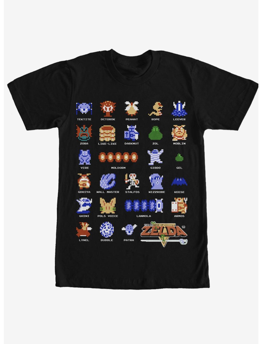 Nintendo Pixelated Legend of Zelda Enemies T-Shirt
