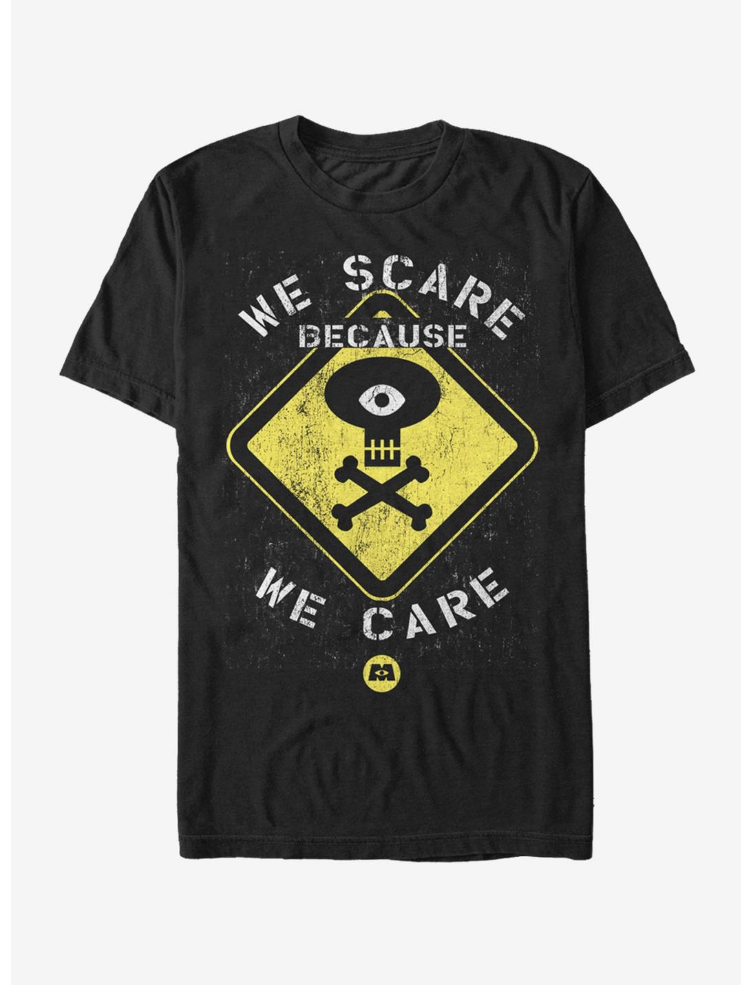 Monsters Inc. We Scare Because We Care Sign T-Shirt