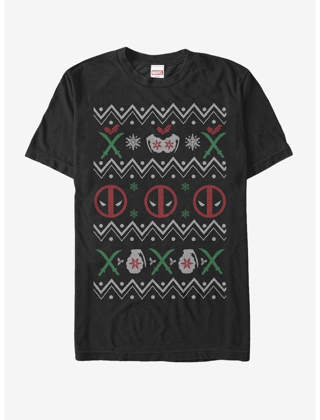 Marvel Deadpool Ugly Christmas Sweater T-Shirt