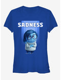 Disney Pixar Inside Out Sadness Portrait Girls T-Shirt