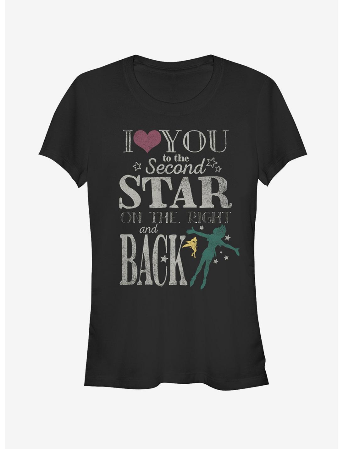 Peter Pan Love You to Second Star Girls T-Shirt