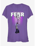 Disney Pixar Inside Out Fear Portrait Girls T-Shirt
