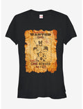Marvel Deadpool Wanted Poster Girls T-Shirt