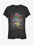 Disney Beauty And The Beast Stained Glass Girls T-Shirt
