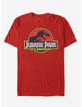 Jurassic Park Red 25th Anniversary Logo T-Shirt