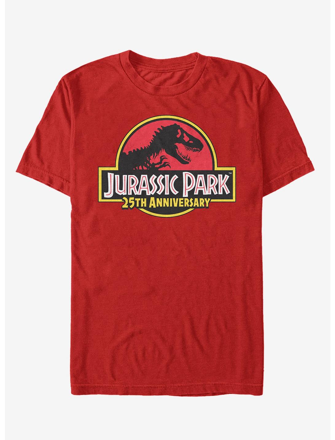 Jurassic Park Red 25th Anniversary Logo T-Shirt