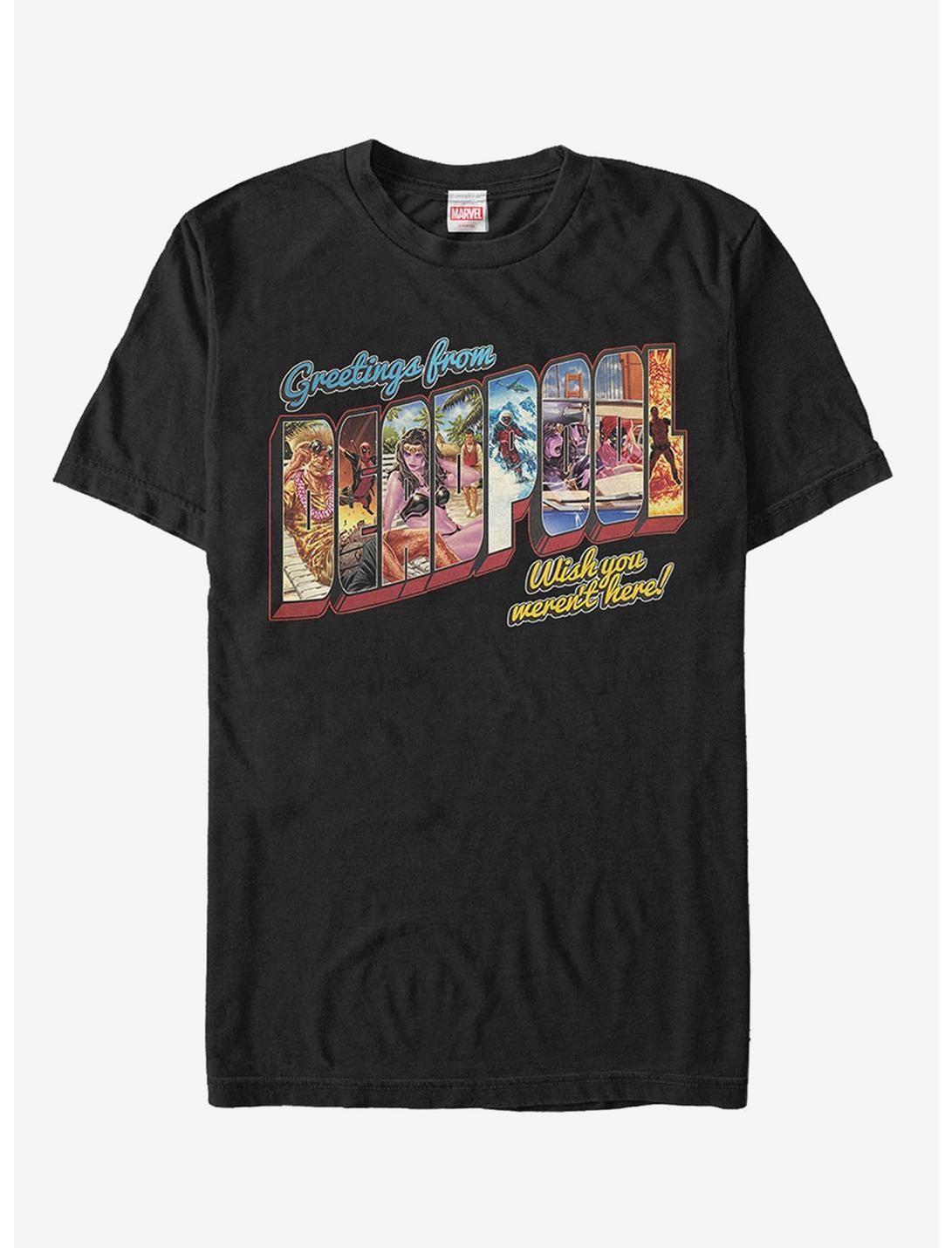 Marvel Deadpool Greetings From Vacation T-Shirt