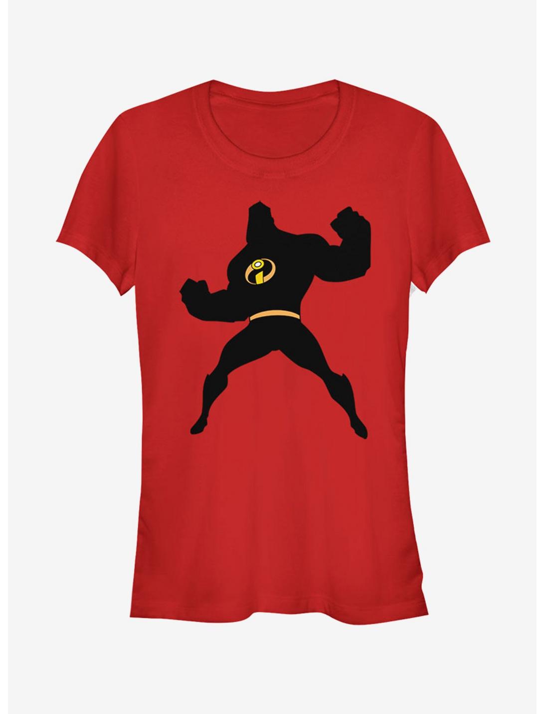 Disney Pixar The Incredibles Mr. Incredible Silhouette Girls T-Shirt