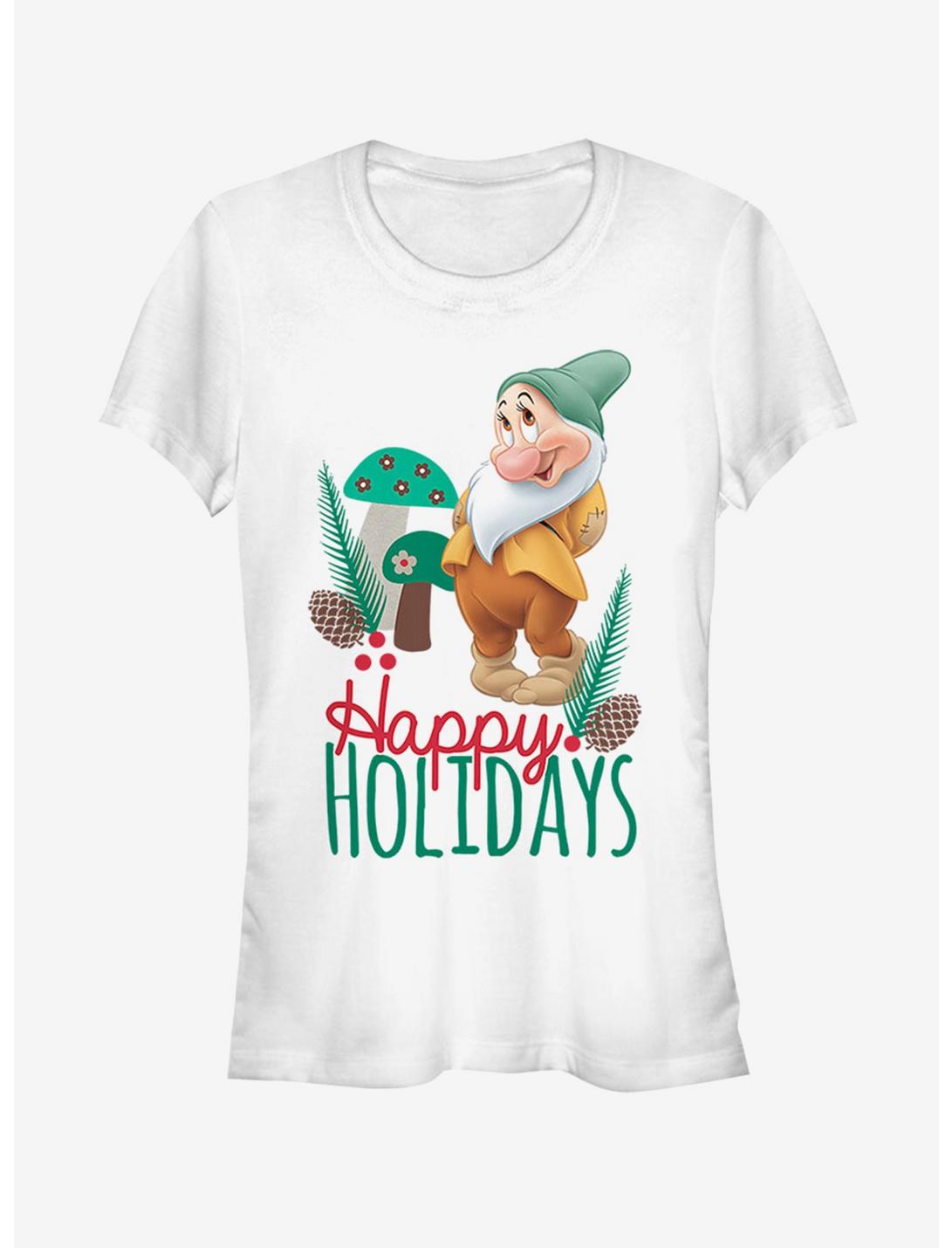 Disney Snow White And The Seven Dwarfs Bashful Holiday Girls T-Shirt