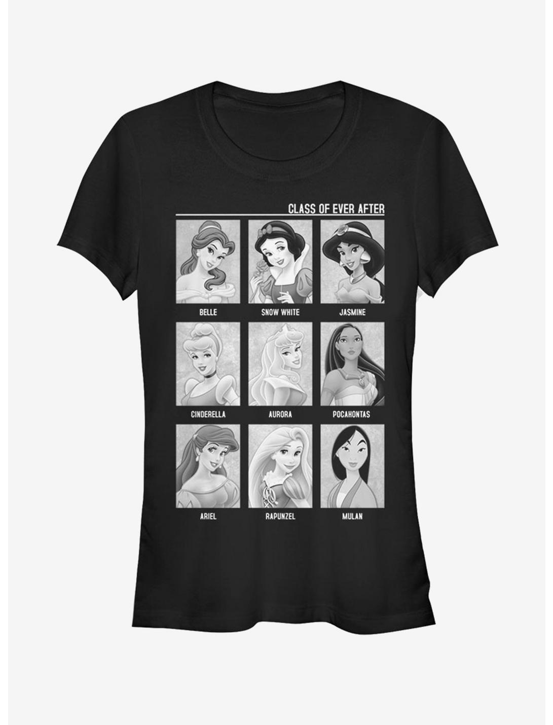 Disney Princess Class Of Ever After Black And White Girls T-Shirt