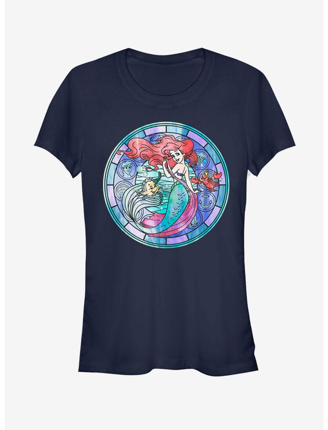 Disney The Little Mermaid Ariel Stained Glass Girls T-Shirt