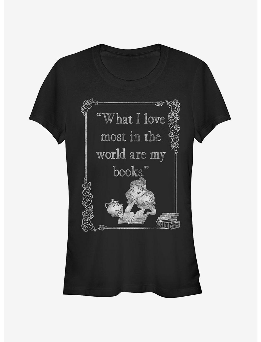 Disney Belle Loves Books Girls T-Shirt