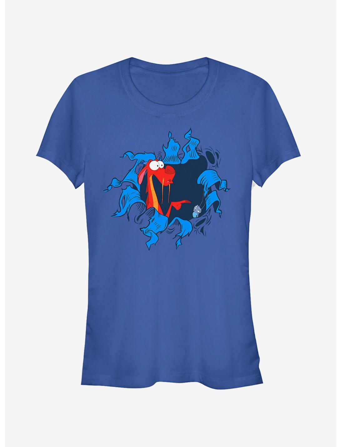 Disney Mushu Hole Print Girls T-Shirt