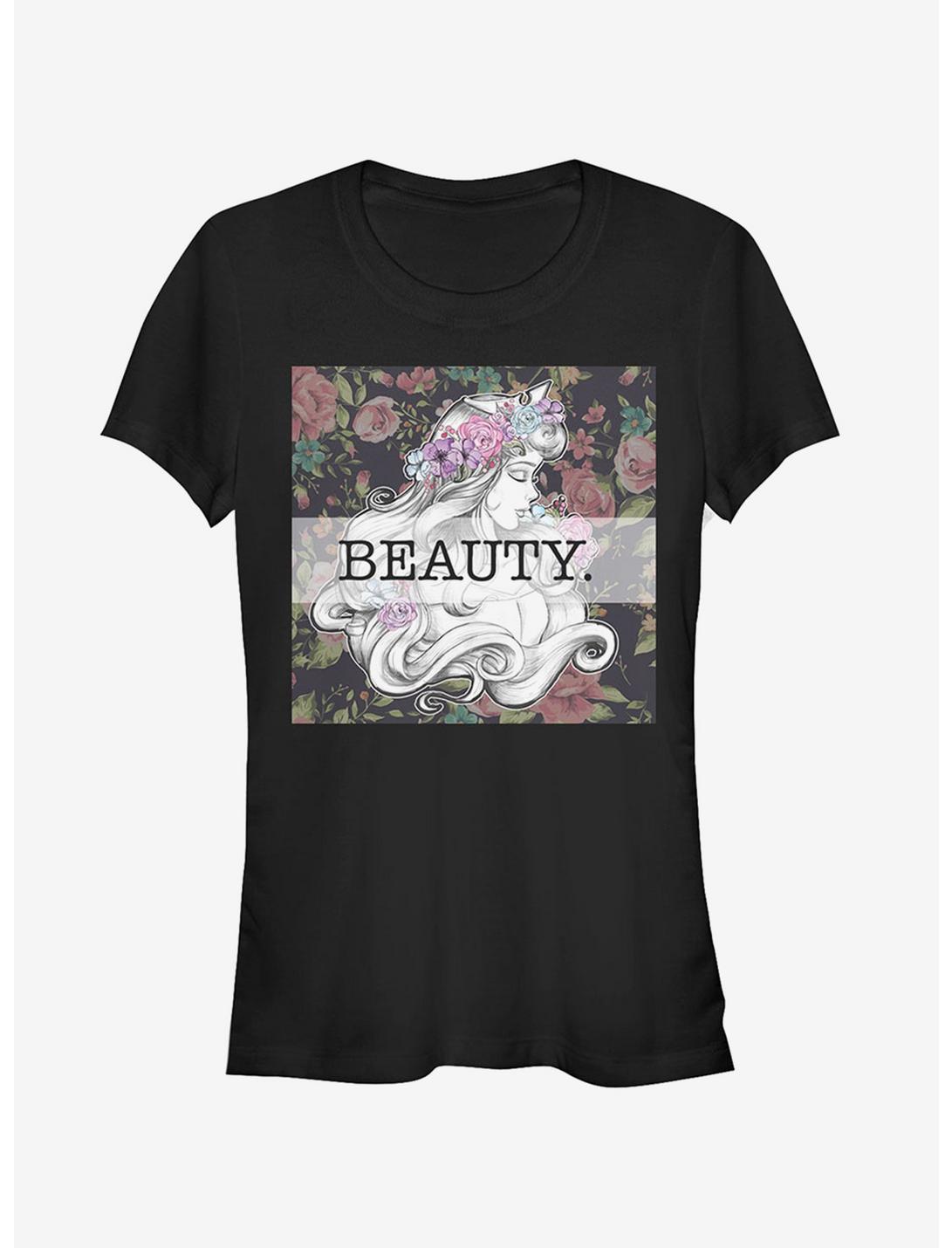 Disney Aurora Floral Print Girls T-Shirt