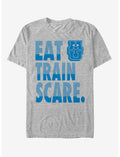 Disney Pixar Monsters Inc Eat Train Scare Motto T-Shirt