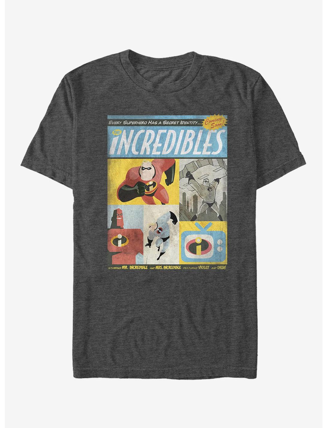 Disney Pixar The Incredibles Comic Book Cover T-Shirt
