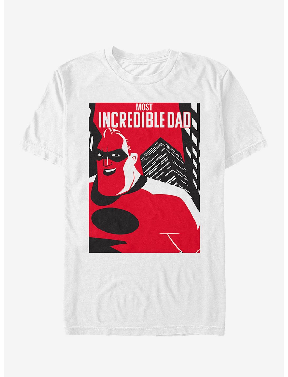 Disney Pixar The Incredibles Most Incredible Dad Skyscraper T-Shirt