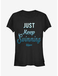 Disney Pixar Finding Dory Just Keep Swimming Motto Girls T-Shirt