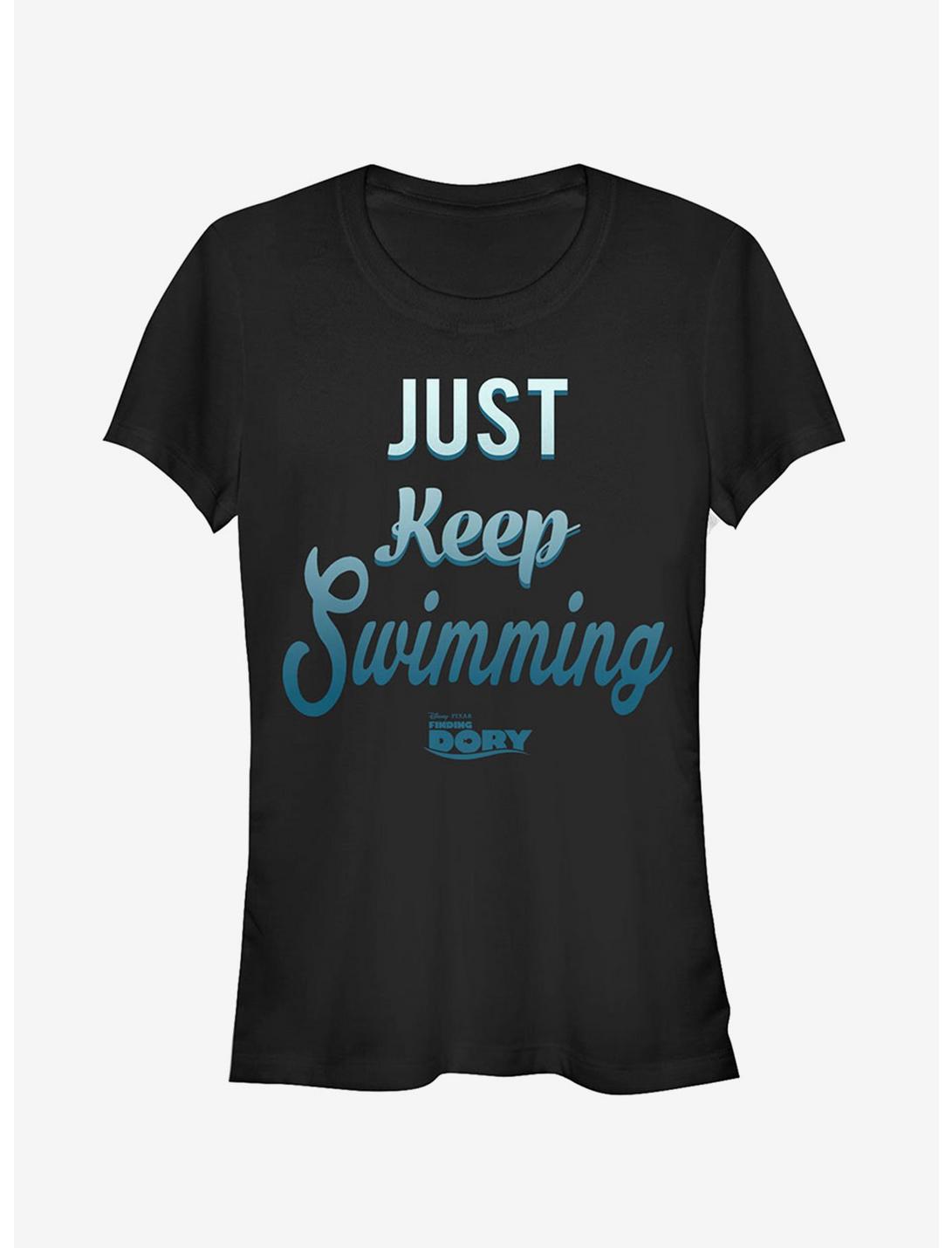 Disney Pixar Finding Dory Just Keep Swimming Motto Girls T-Shirt