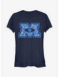 Disney Pixar Monsters Inc M Eyeball Logo Girls T-Shirt