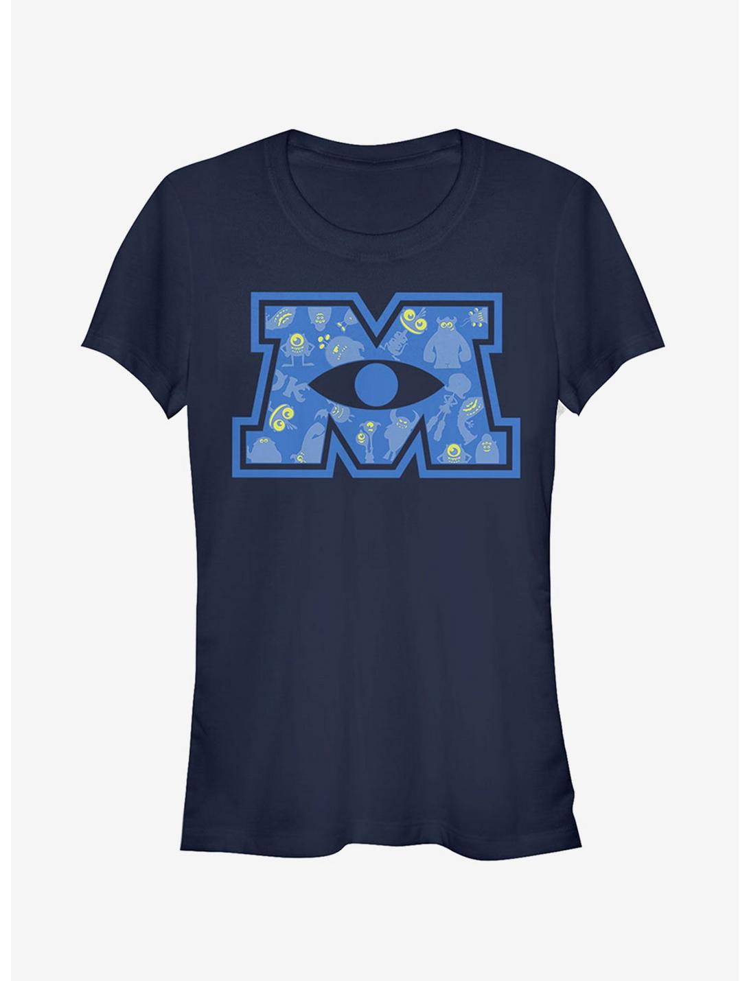 Disney Pixar Monsters Inc M Eyeball Logo Girls T-Shirt
