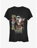 Voltron Character Panels Girls T-Shirt