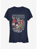 Voltron Retro Rainbow Lions Girls T-Shirt