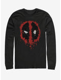 Marvel Deadpool Splatter Icon Long-Sleeve T-Shirt