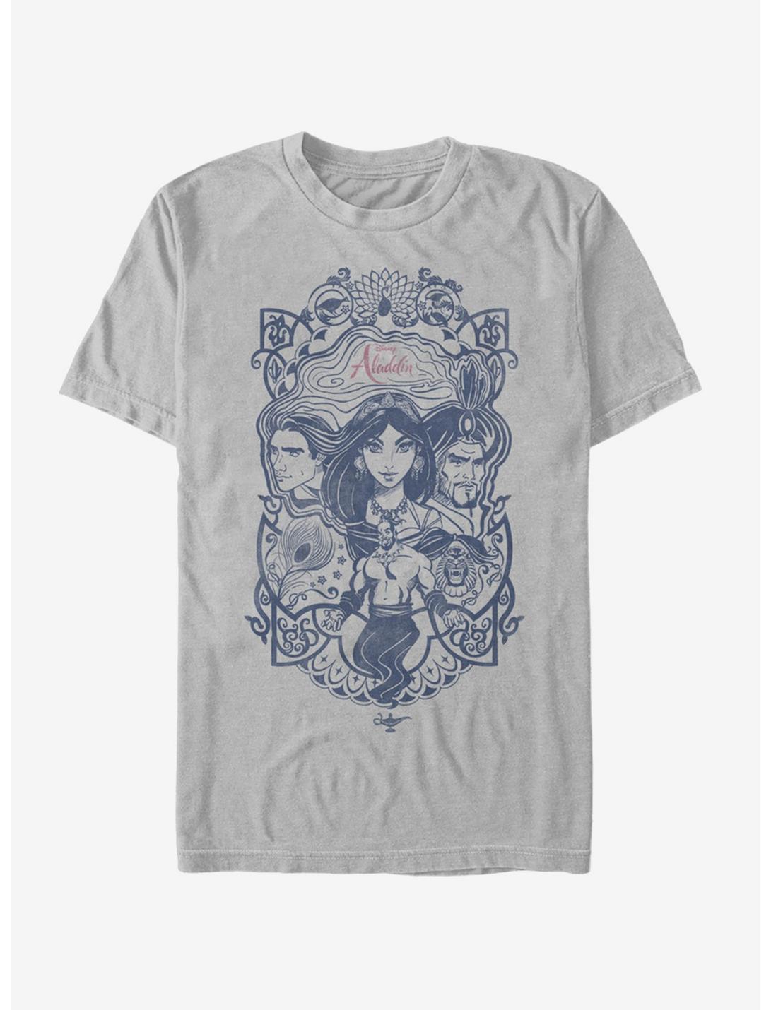 Disney Aladdin 2019 Vintage Aladdin Collage T-Shirt