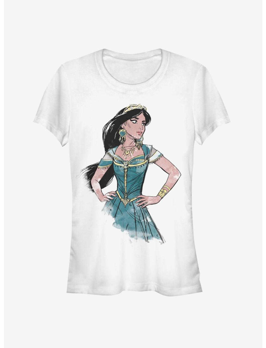 Disney Aladdin 2019 Jasmine Sketch Girls T-Shirt