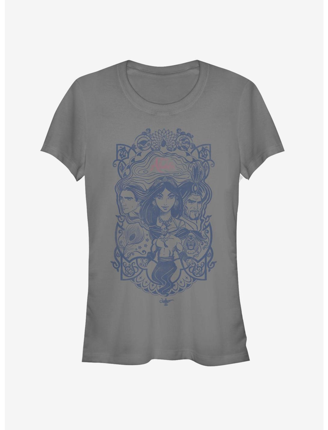 Disney Aladdin 2019 Vintage Aladdin Collage Girls T-Shirt