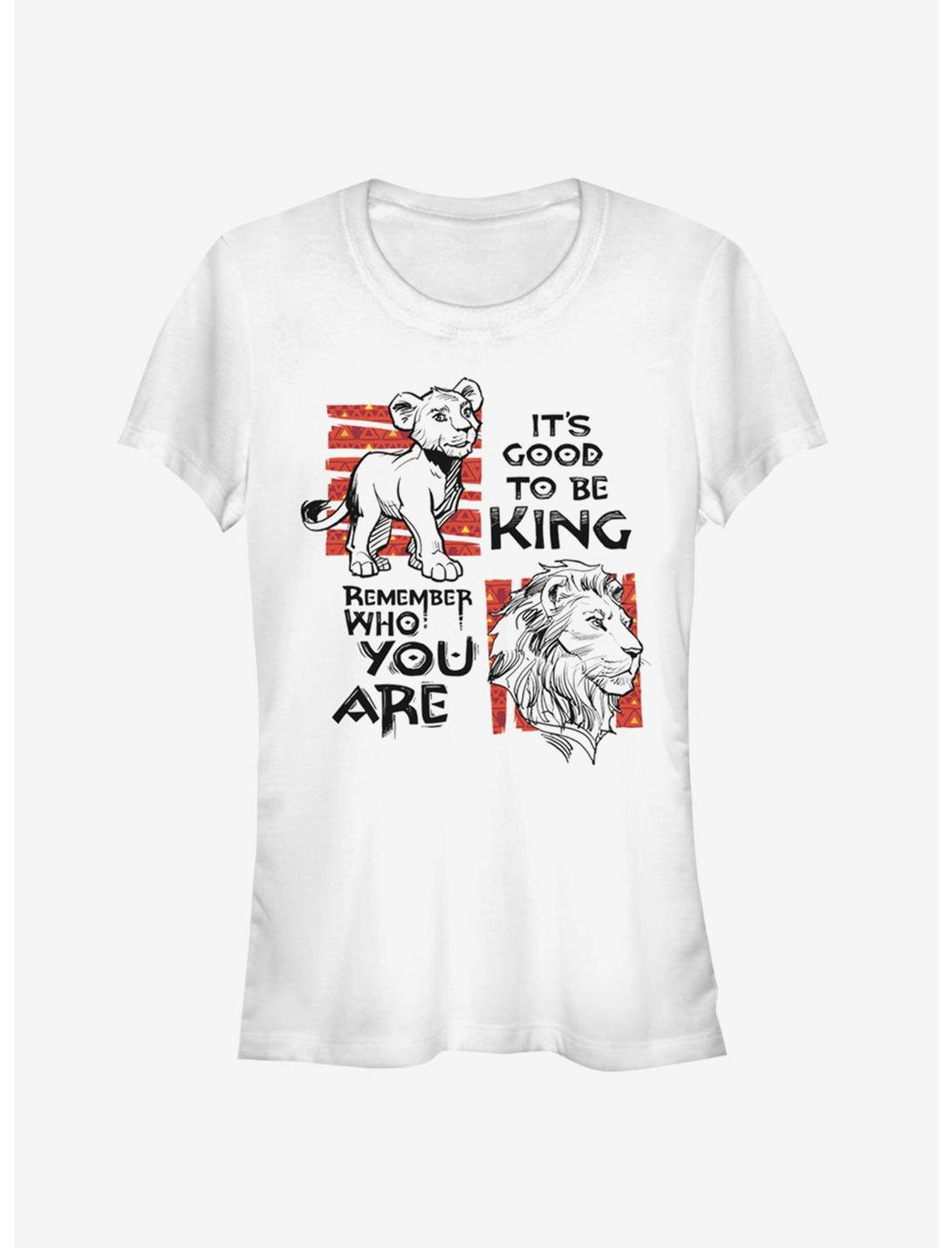 Disney The Lion King 2019 Simba Text Girls T-Shirt