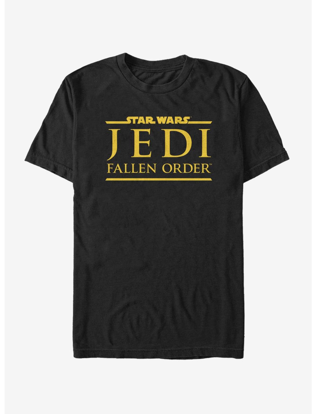 Star Wars Jedi Fallen Order Logo Yellow Ink T-Shirt