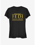 Star Wars Jedi Fallen Order Logo Yellow Ink Girls T-Shirt
