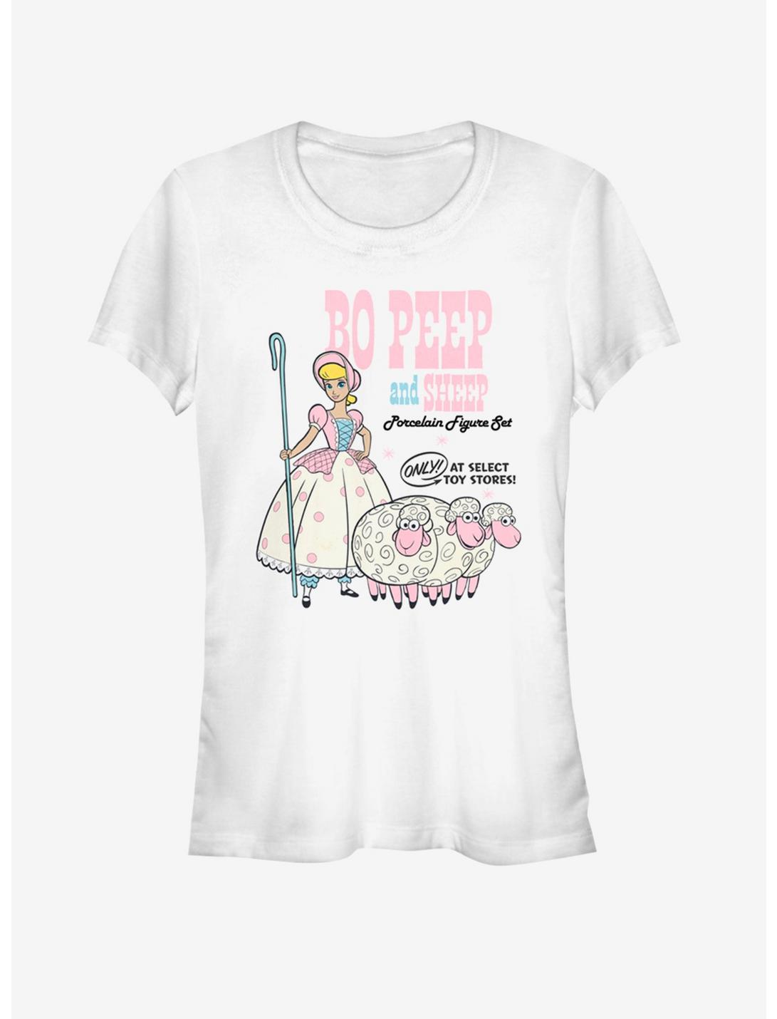 Disney Pixar Toy Story 4 Bo Peep And Sheep Girls White T-Shirt