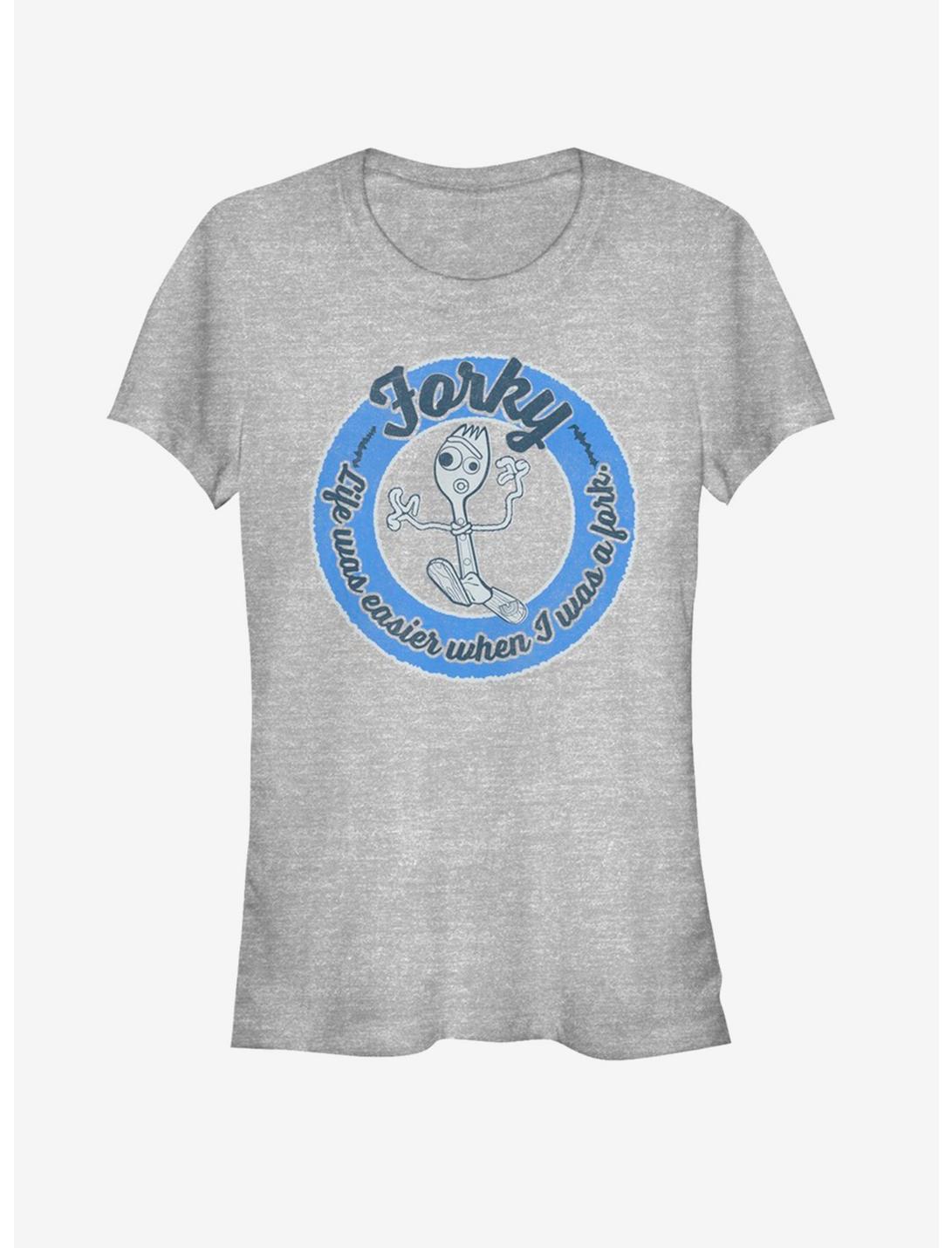 Disney Pixar Toy Story 4 Forky Back Girls Heathered T-Shirt