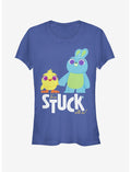 Disney Pixar Toy Story 4 Stuck With Us Girls Royal Blue T-Shirt