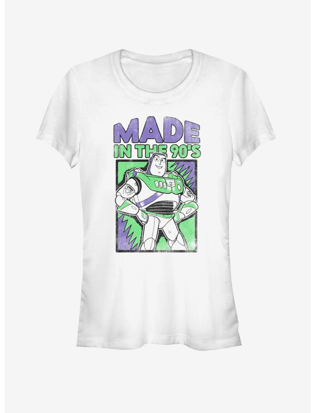 Disney Pixar Toy Story 4 Nineties Buzz Girls White T-Shirt