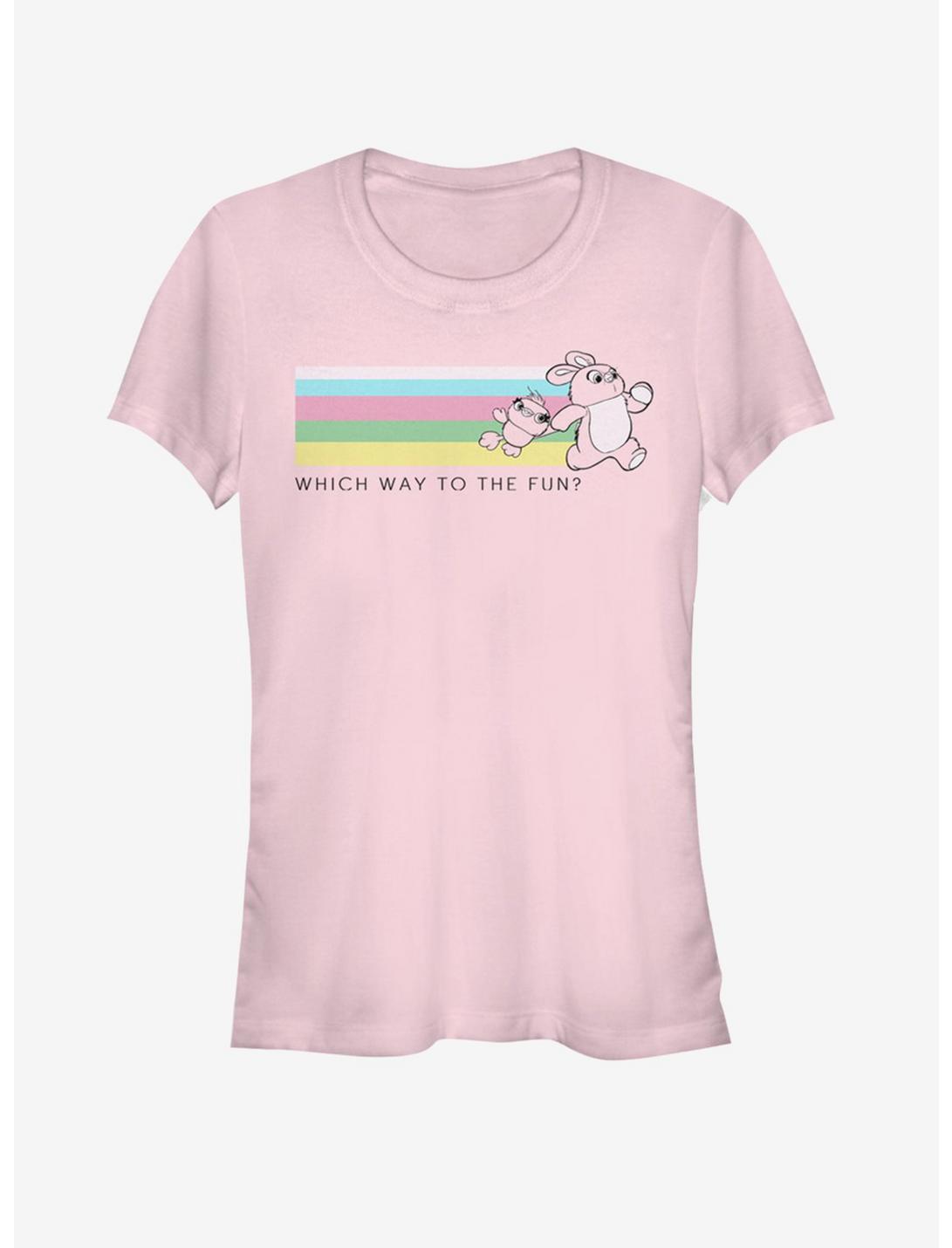 Disney Pixar Toy Story 4 Which Way To Fun Girls Light Pink T-Shirt
