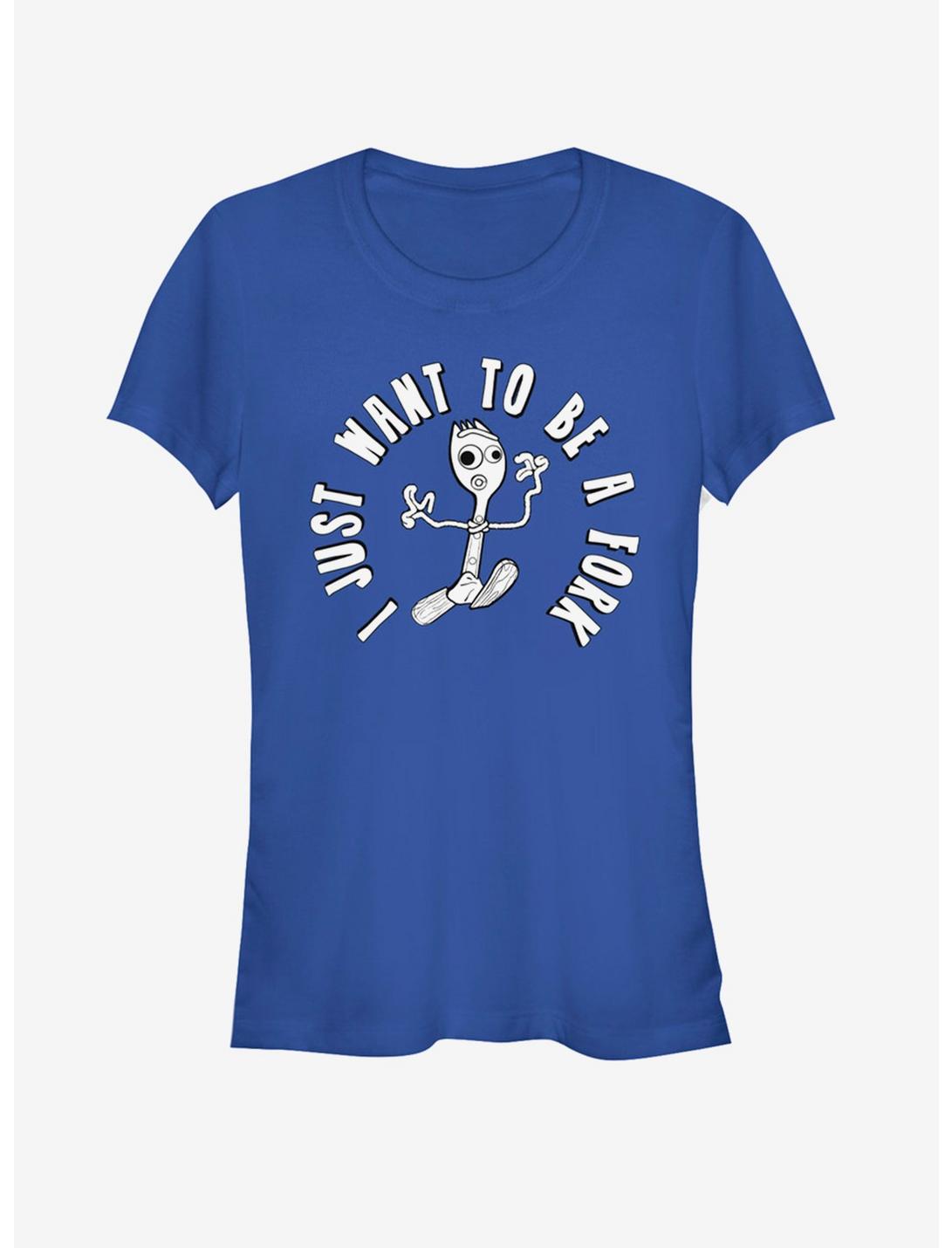 Disney Pixar Toy Story 4 I Don't Belong Girls Royal Blue T-Shirt