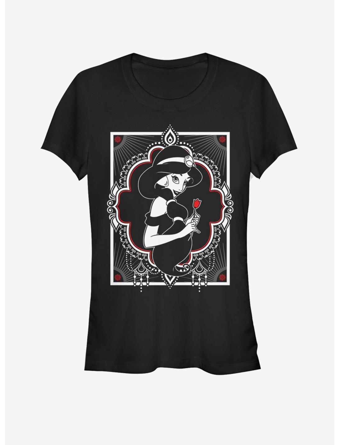 Disney Aladdin Black and White Jasmine Girls T-Shirt