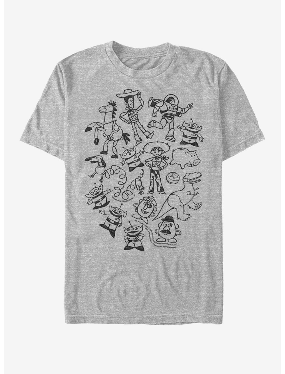 Disney Pixar Toy Story Group Doodle T-Shirt
