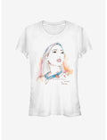 Disney Pocahontas Watercolor Pocahontas Girls T-Shirt