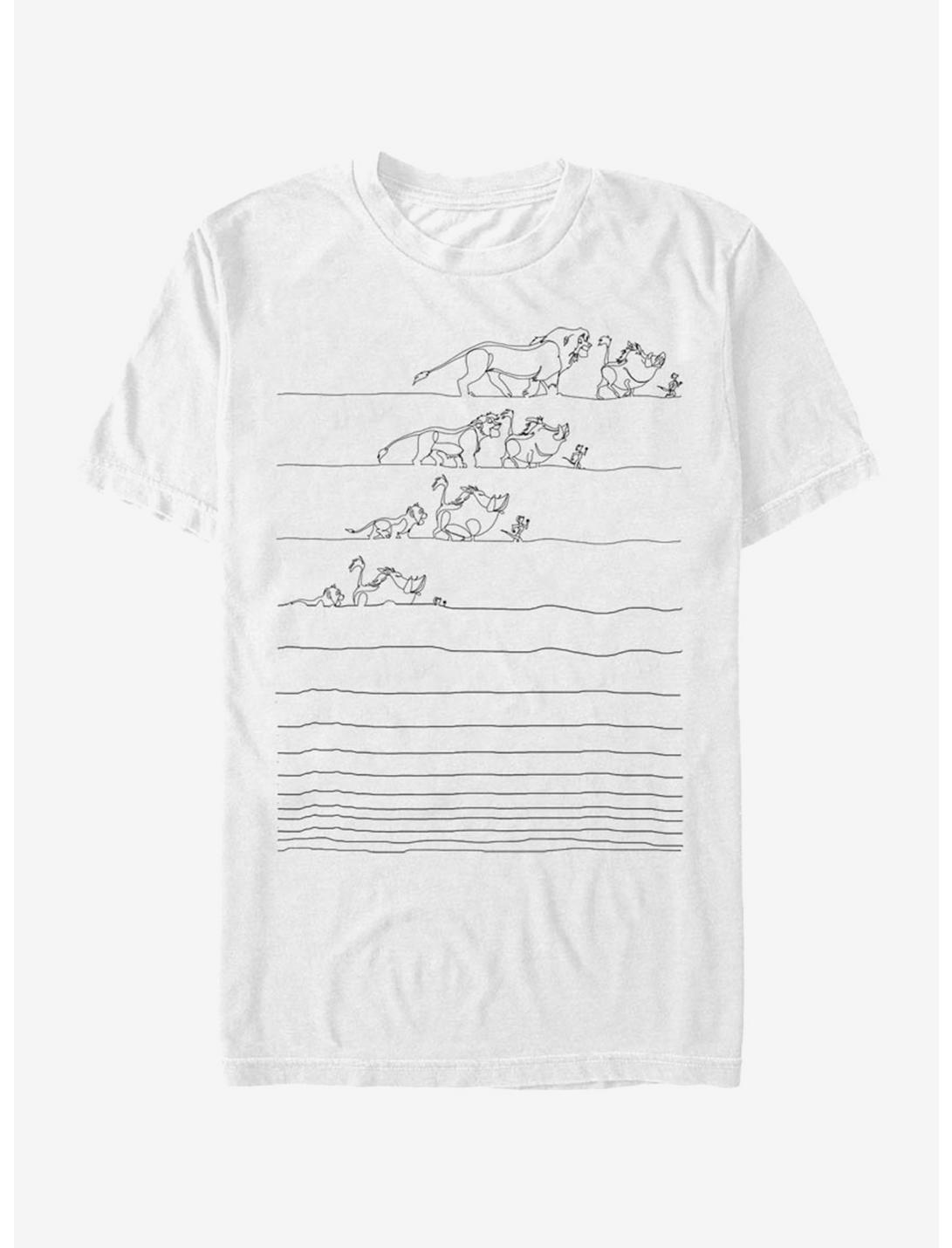 Disney The Lion King No Worry Lines T-Shirt