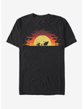Disney The Lion King Pixel Simba Sunset T-Shirt
