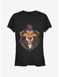 Lion King Grinning Scar Face Girls T-Shirt