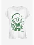 Nintendo The Legend of Zelda: Link's Awakening Link Avatar Outline Girls T-Shirt
