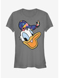 Disney Donald Duck Donald Pattern Face Girls T-Shirt